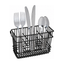 EasyEva Vinyl-Coated Hanging Cutlery Basket studio product photo