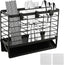EasyEva Matte Black Carbon Steel Utensil Drying Rack studio product photo