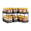 EasyEva Black Pull-Out Cabinet Spice Racks studio product photo