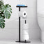 EasyEva Black Freestanding Toilet Paper Holder with Shelf studio product photo