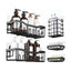 EasyEva Black Adhesive Shower Organizer Set studio product photo