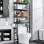 EasyEva Round Tube Over-the-Toilet Storage Rack studio product photo