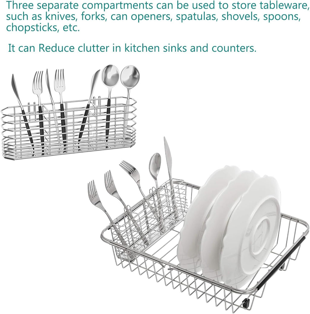 EasyEva Stainless Steel Hanging Utensil Holder additional product photo