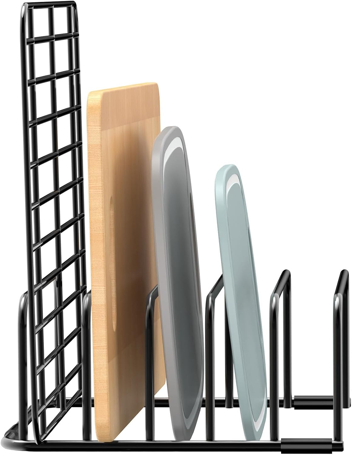EasyEva Black Wire Cutting Board Rack studio product photo