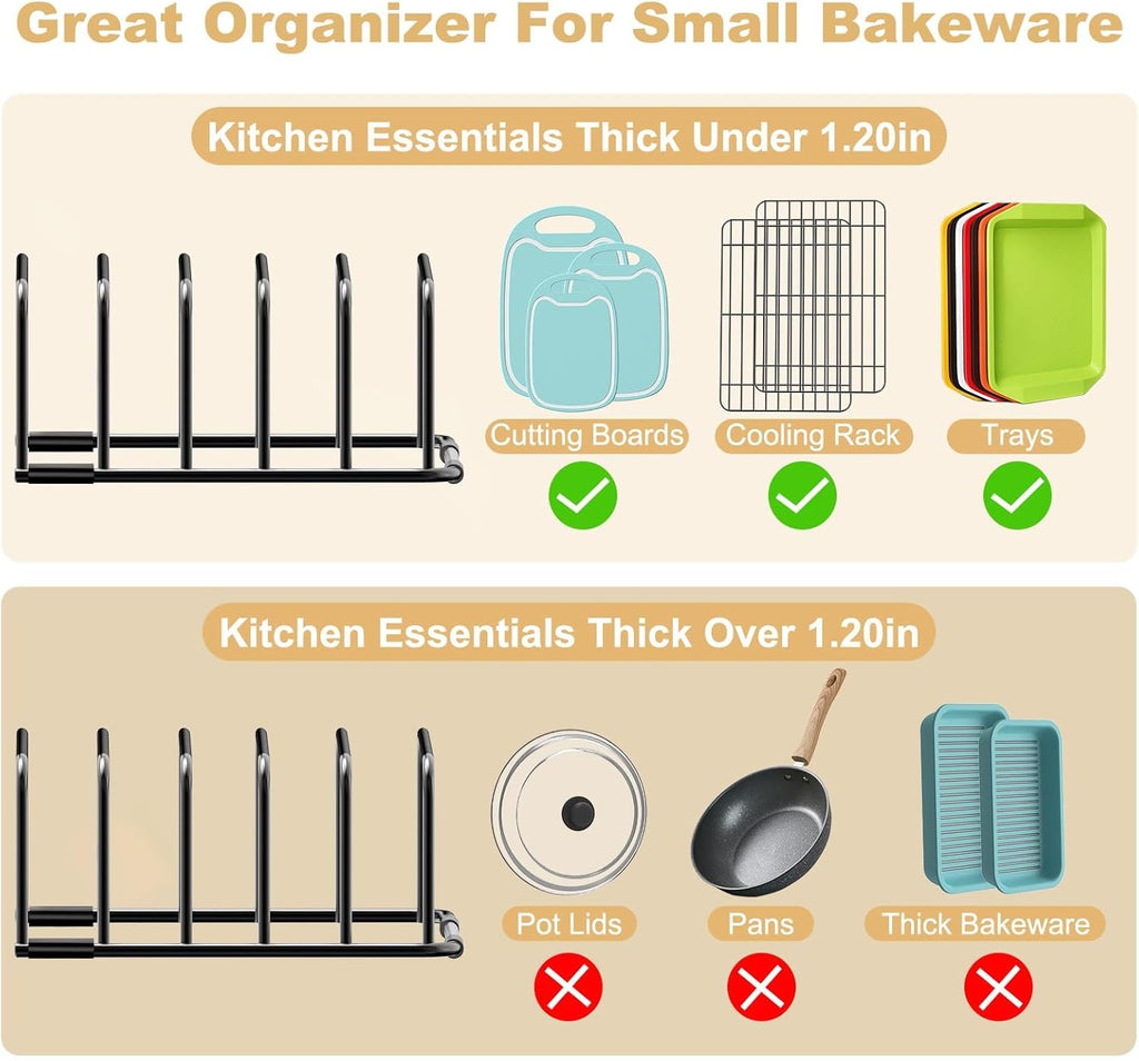 EasyEva Black Wire Cutting Board Rack additional product photo