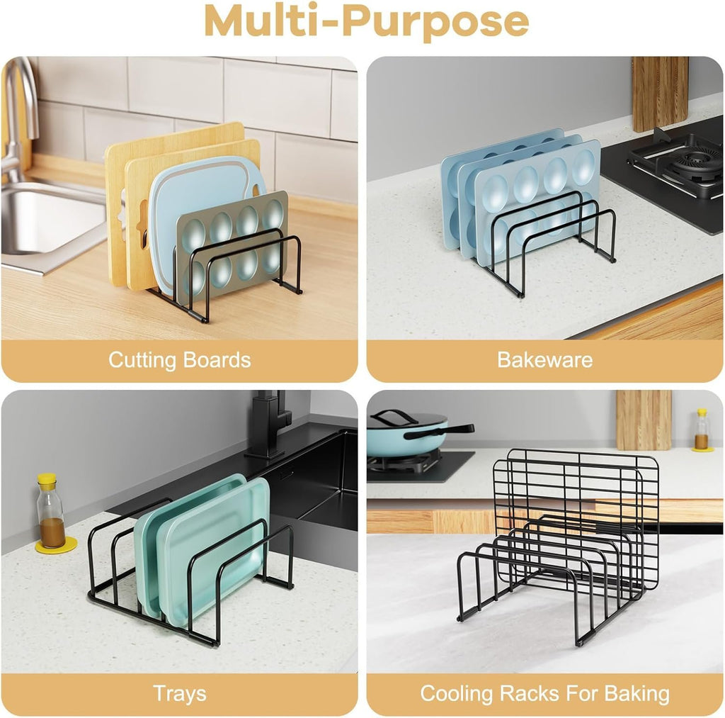 EasyEva Black Wire Cutting Board Rack additional product photo
