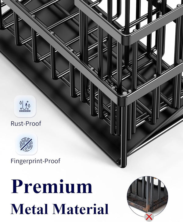 EasyEva Black Sink Caddy with Drip Tray additional product photo