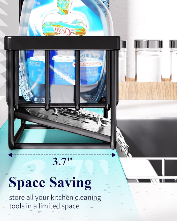 EasyEva Black Sink Caddy with Drip Tray additional product photo