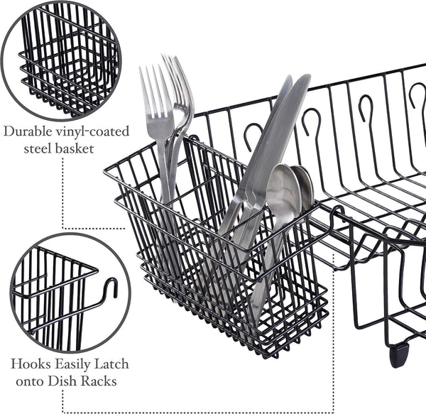 EasyEva Vinyl-Coated Hanging Cutlery Basket additional product photo