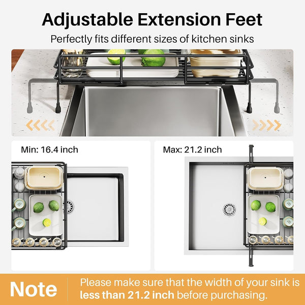 EasyEva Expandable Over-Sink Dish Drying Rack additional product photo