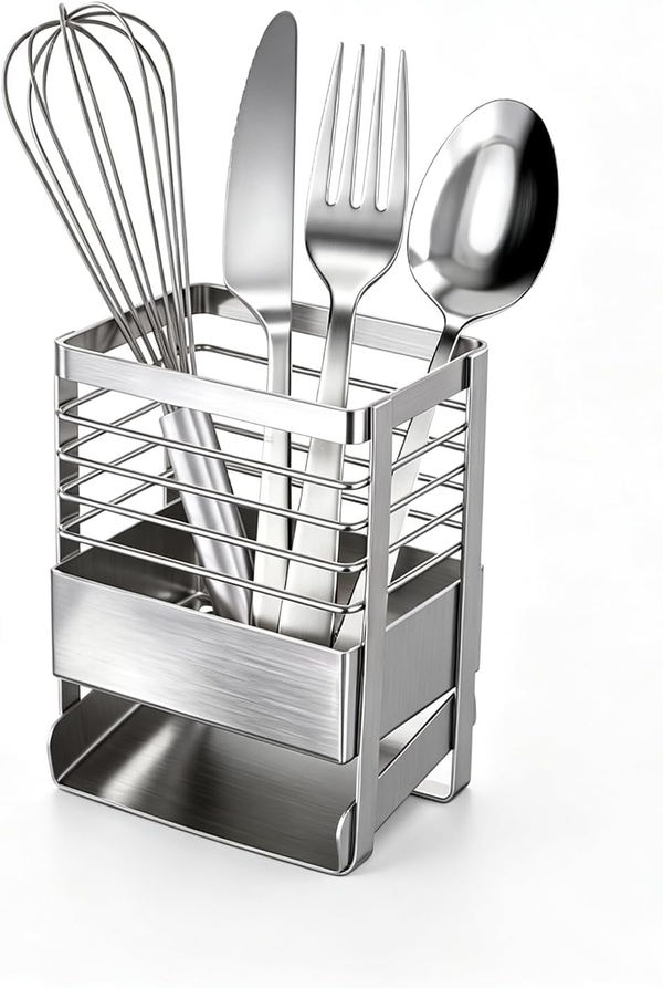 EasyEva Stainless Steel Utensil Drying Holder studio product photo