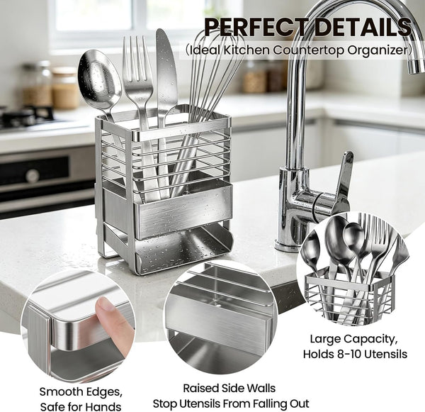 EasyEva Stainless Steel Utensil Drying Holder additional product photo