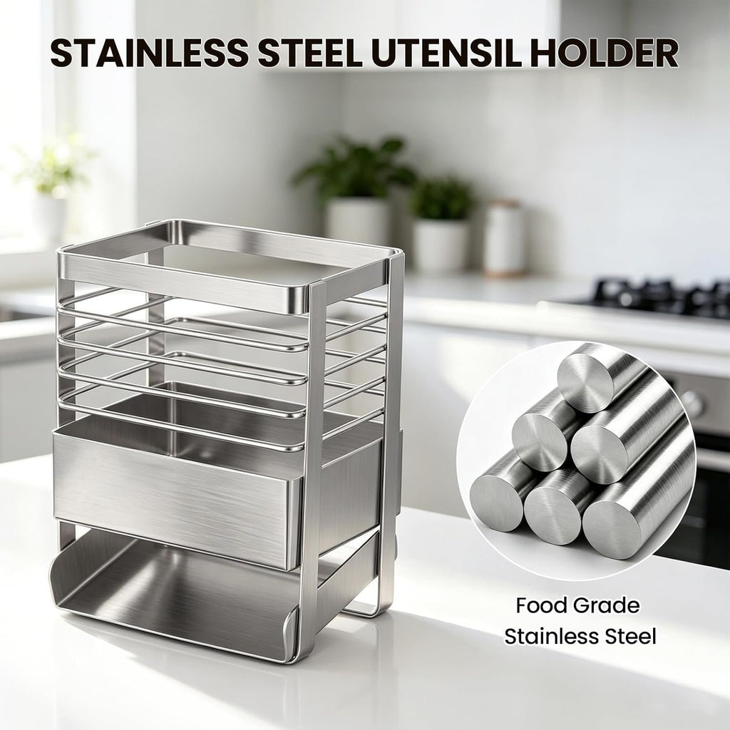 EasyEva Stainless Steel Utensil Drying Holder additional product photo