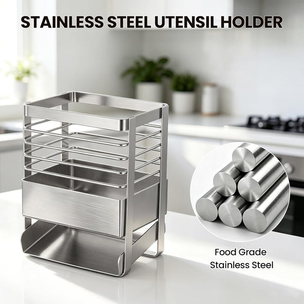 EasyEva Stainless Steel Utensil Drying Holder additional product photo