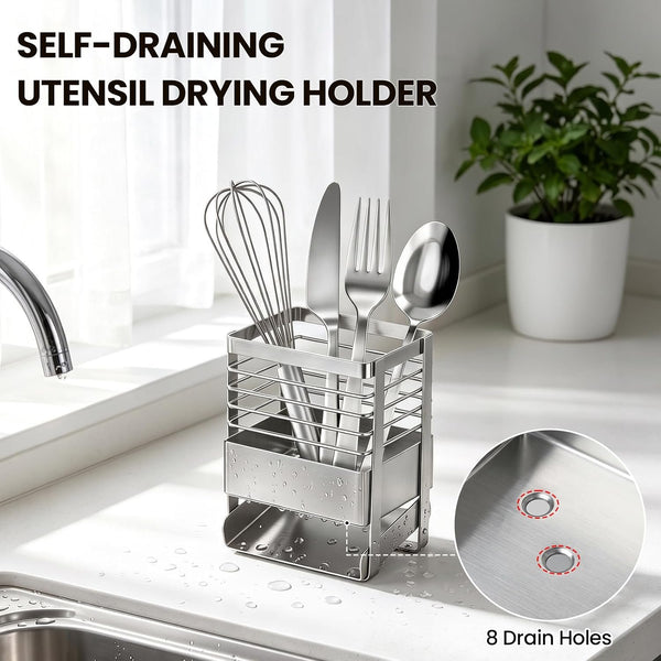 EasyEva Stainless Steel Utensil Drying Holder additional product photo