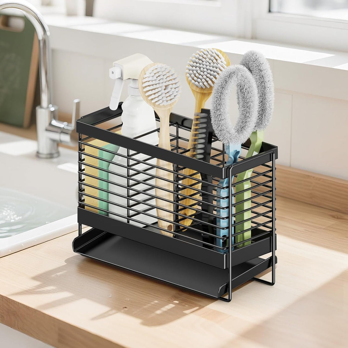 EasyEva Black Wire Utensil Drying Rack additional product photo