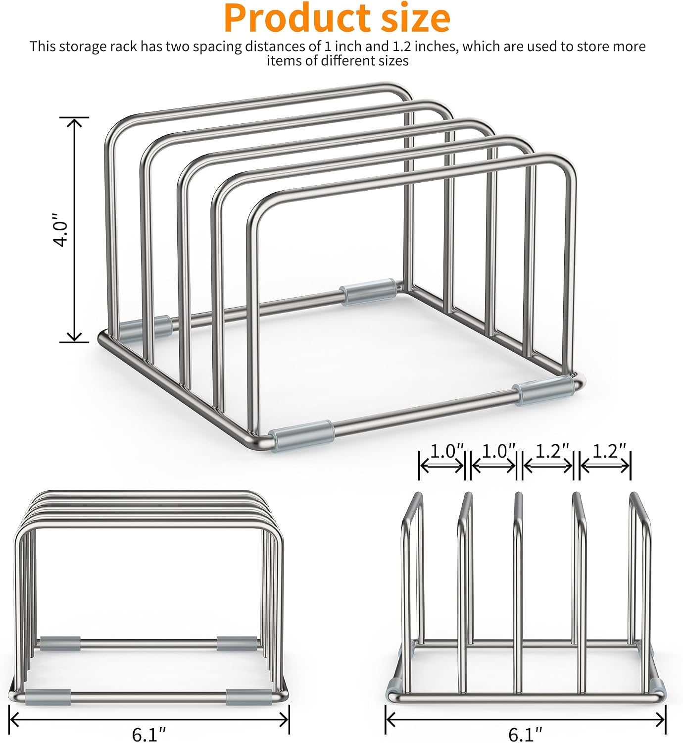 Stainless Steel Cutting Board Holder Secondary image