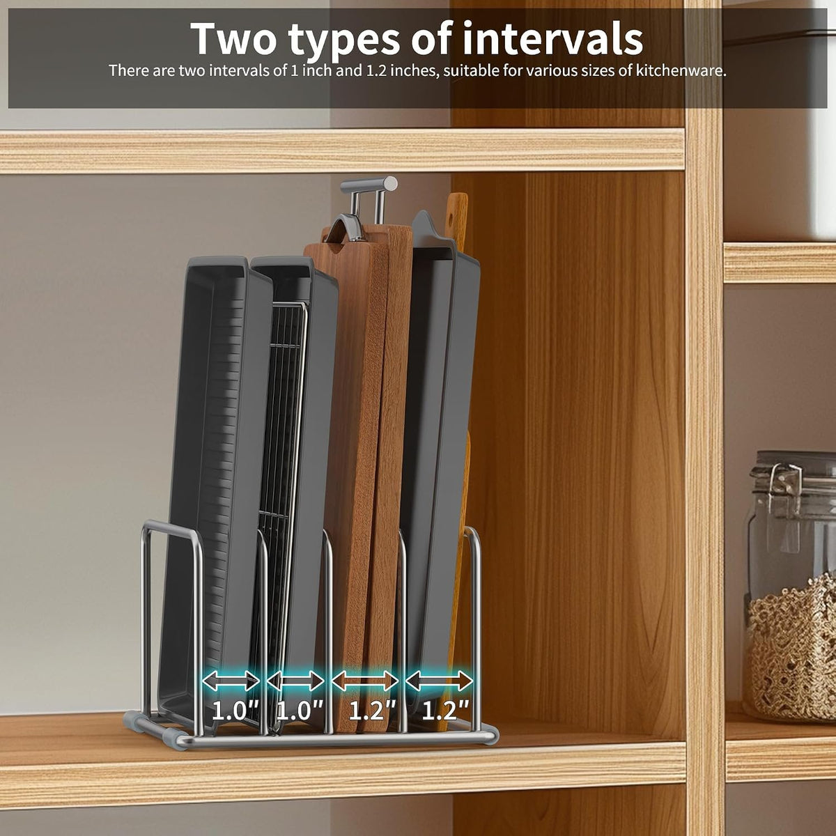 EasyEva Stainless Steel Cutting Board Holder additional product photo
