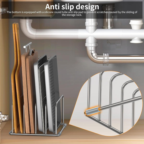 EasyEva Stainless Steel Cutting Board Holder additional product photo