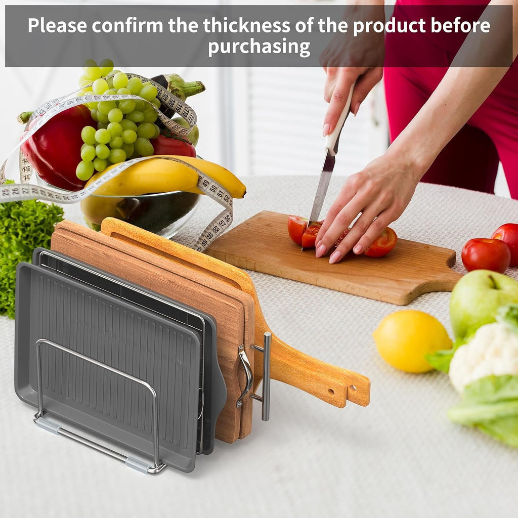 EasyEva Stainless Steel Cutting Board Holder additional product photo