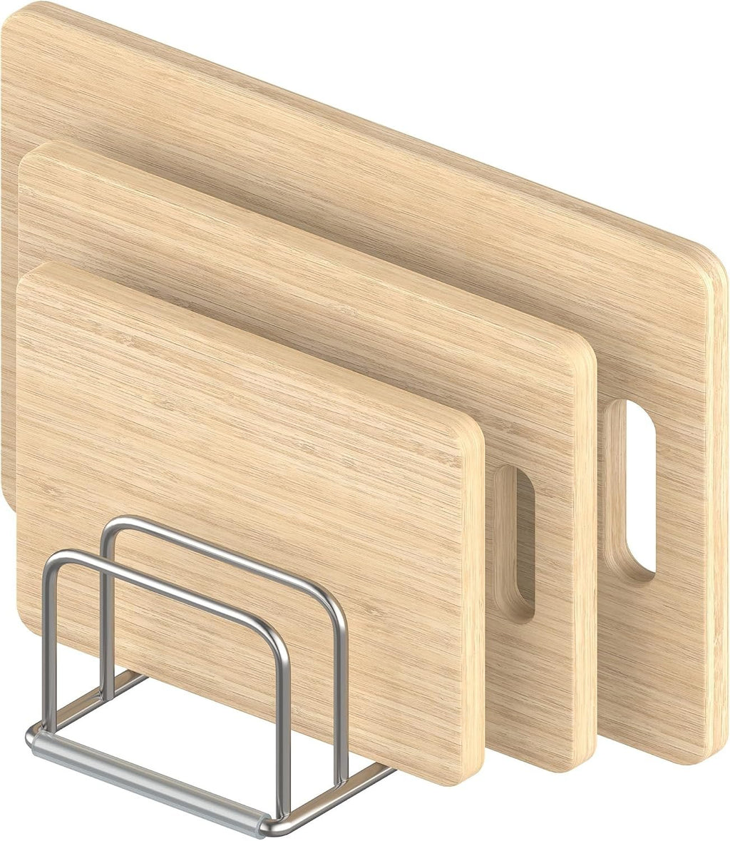 EasyEva Slim Stainless Steel Cutting Board Rack studio product photo