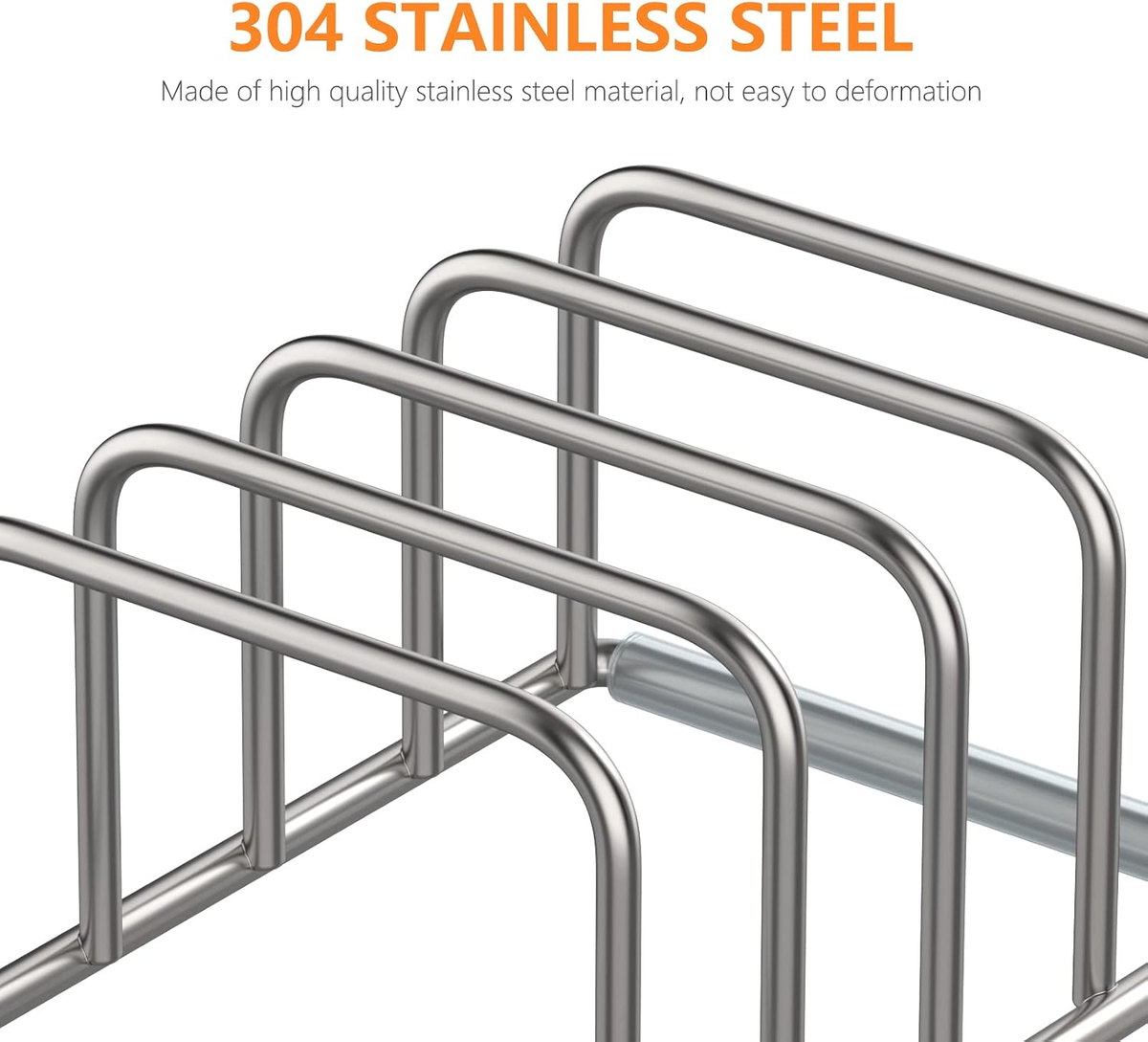 EasyEva Slim Stainless Steel Cutting Board Rack additional product photo