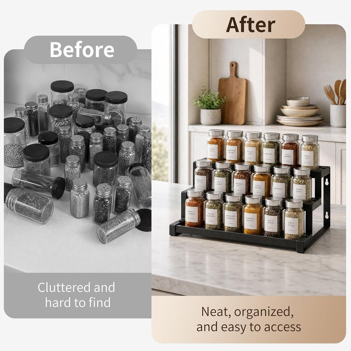 EasyEva Expandable Stepped Spice Rack additional product photo