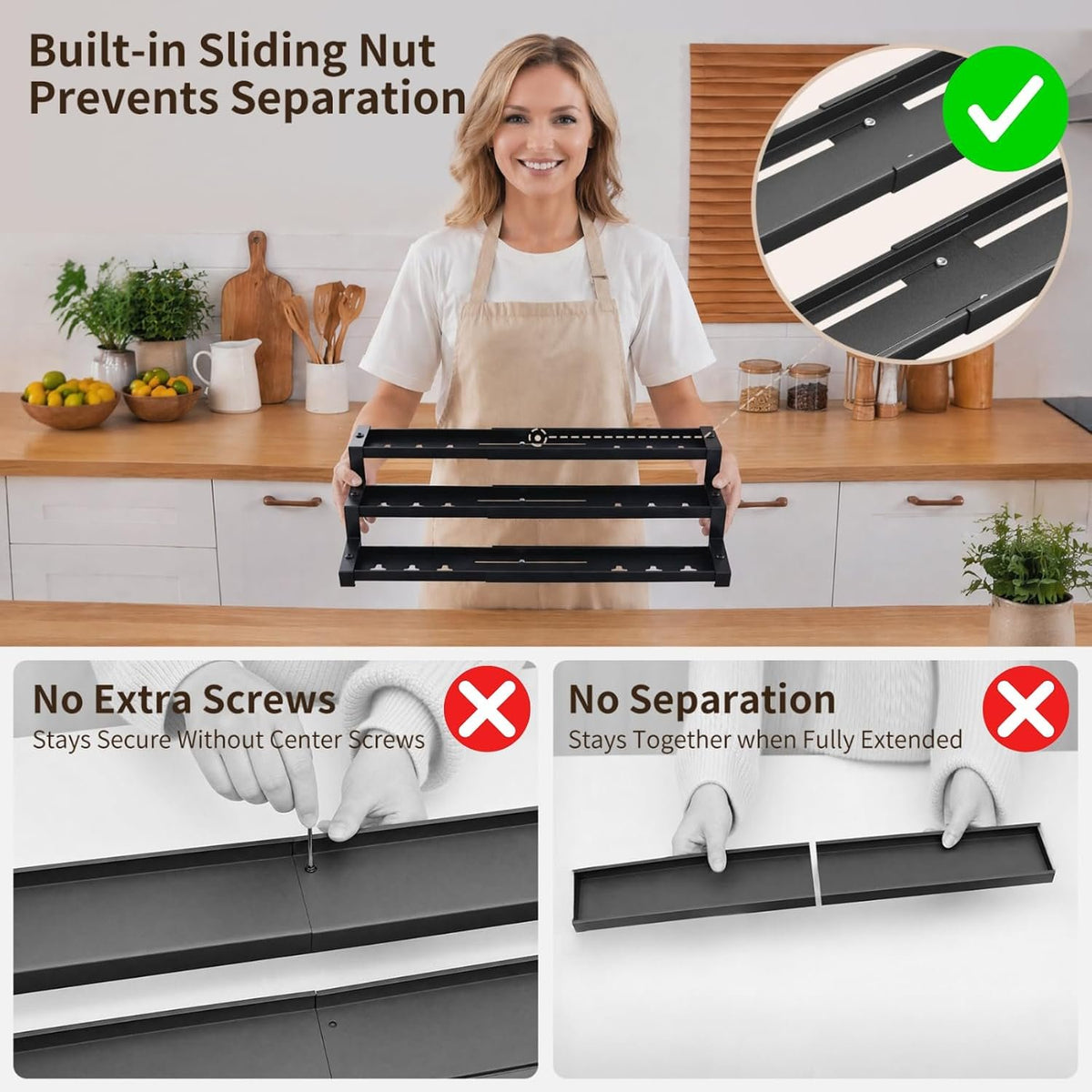 EasyEva Expandable Stepped Spice Rack additional product photo