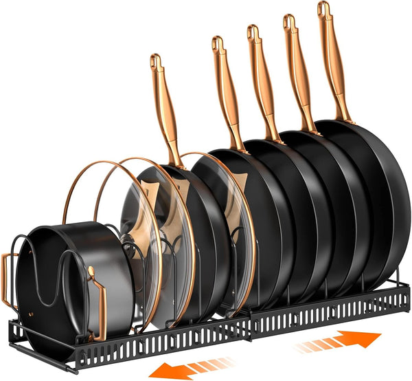 EasyEva Expandable Pot and Pan Organizer Rack studio product photo