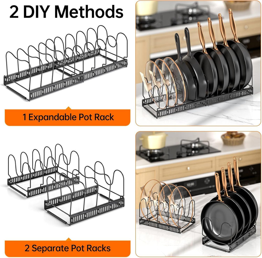 EasyEva Expandable Pot and Pan Organizer Rack additional product photo