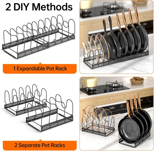 EasyEva Expandable Pot and Pan Organizer Rack additional product photo
