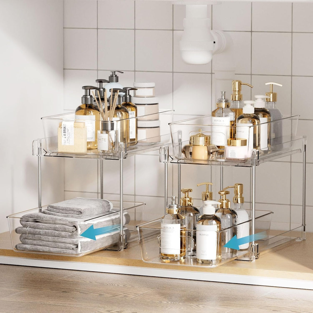 EasyEva Clear Pull-Out Under Sink Organizers additional product photo