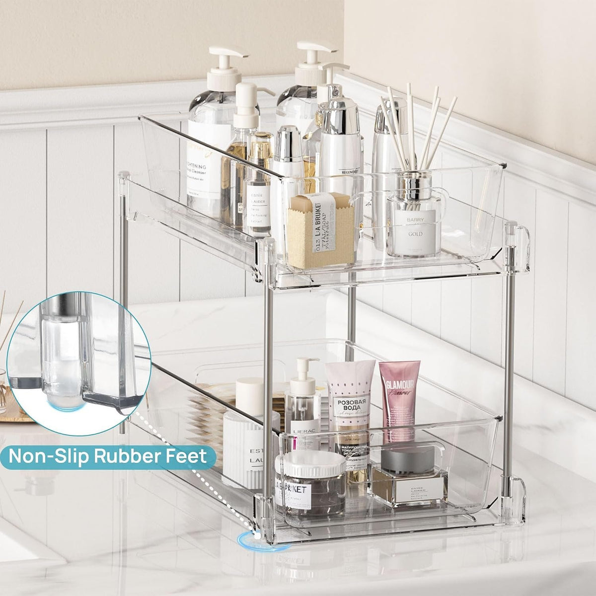 EasyEva Clear Pull-Out Under Sink Organizers additional product photo