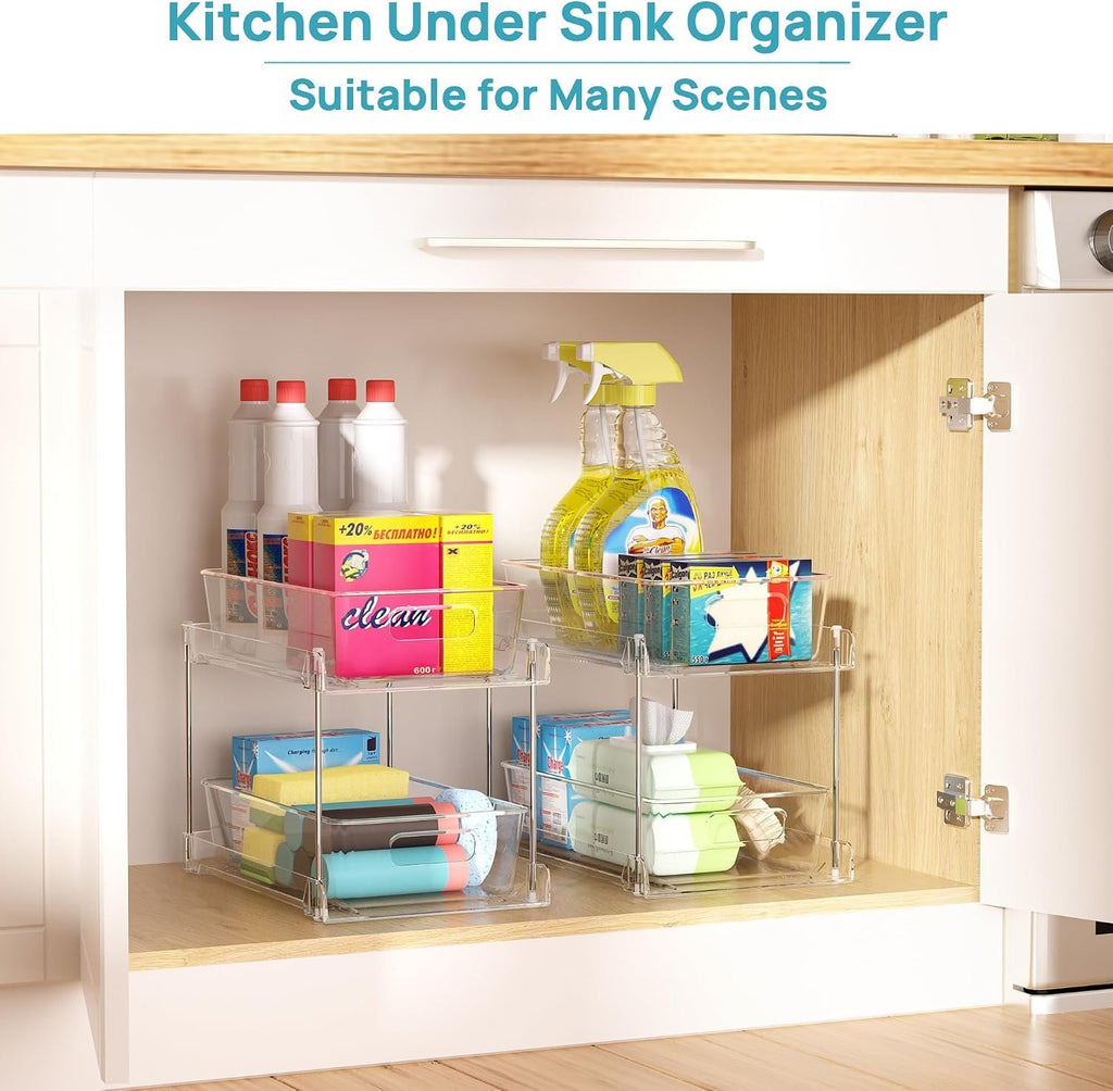 EasyEva Clear Pull-Out Under Sink Organizers additional product photo