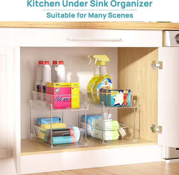 EasyEva Clear Pull-Out Under Sink Organizers additional product photo
