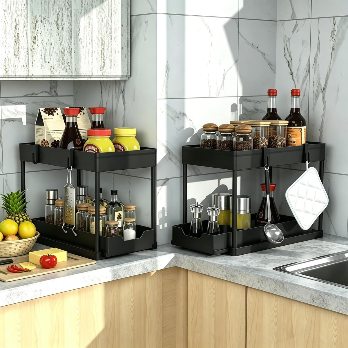 EasyEva Sliding Under Sink Organizers with Pull-Out Drawer additional product photo