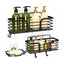 EasyEva Stainless Steel Adhesive Shower Caddy Set studio product photo